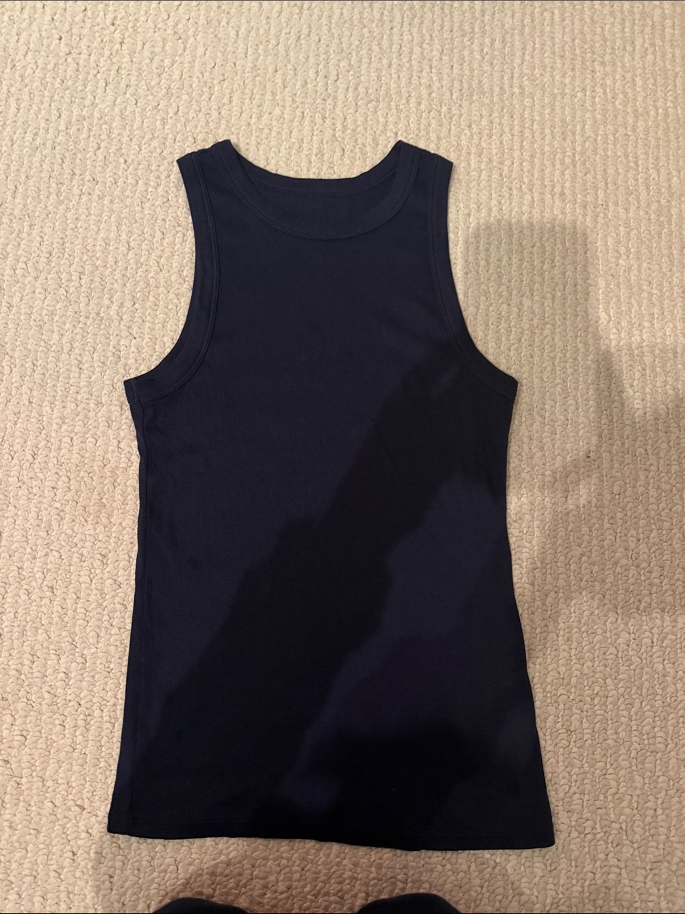 A New Day Navy Ribbed Tank Top size M